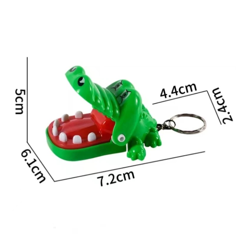 YGtoys Gantungan Kunci Tas Boneka Buaya Gigit Mainan Mini Kecil Crocodile Dentist Keychain