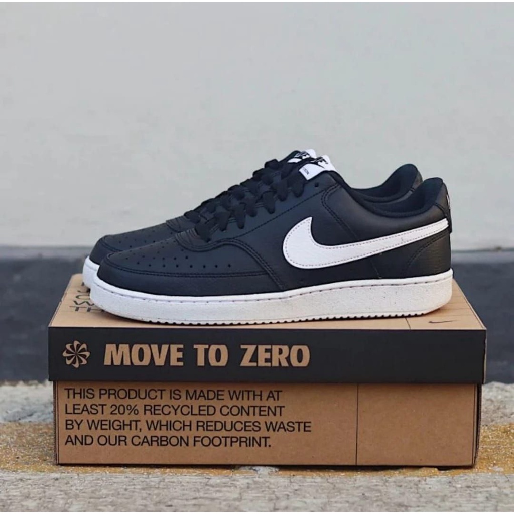 Nike Court Vision Low Black White Next Nature 100% Original