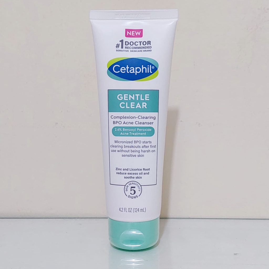 Cetaphil Gentle Clear Complexion-Clearing BPO Acne Cleanser with 2.6% Benzoyl Peroxide