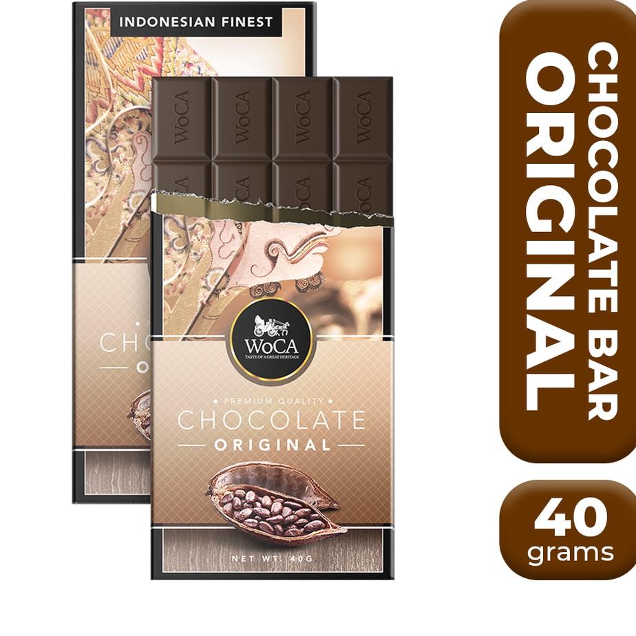 Harga Khusus WoCA Cokelat Original Premium Chocolate Bar 40 gram