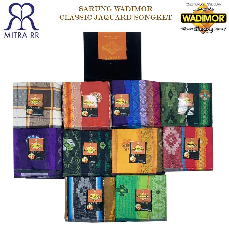 Sarung Wadimor Classic Jacquard Songket Bludru | Sarung Tenun Dewasa