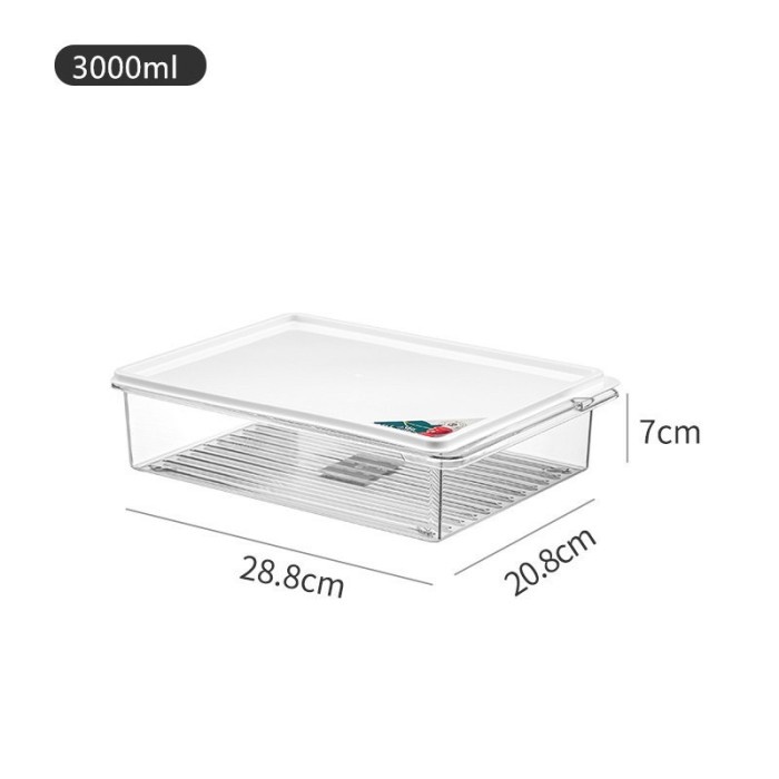 kotak penyimpanan makanan di kulkas / fridge storage box