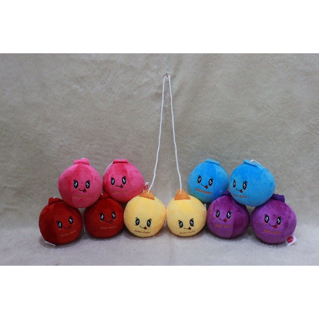 CBT Mainan Lato-Lato Viral Boneka Lato - Lato Led Kerincing Satu Warna S