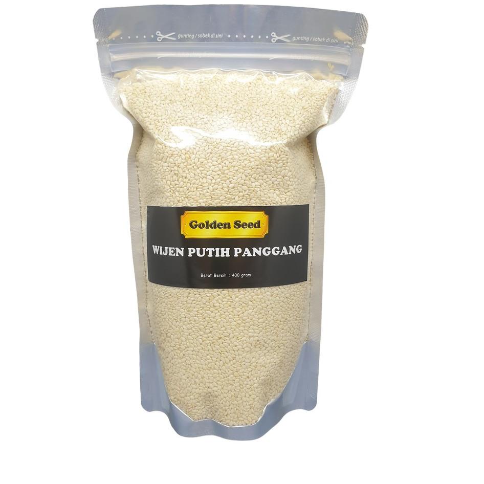 

➺ WIJEN PUTIH PANGGANG 400 GR PREMIUM - WHITE SESAME SEED ROASTED SANGRAI 400 GRAM ☏
