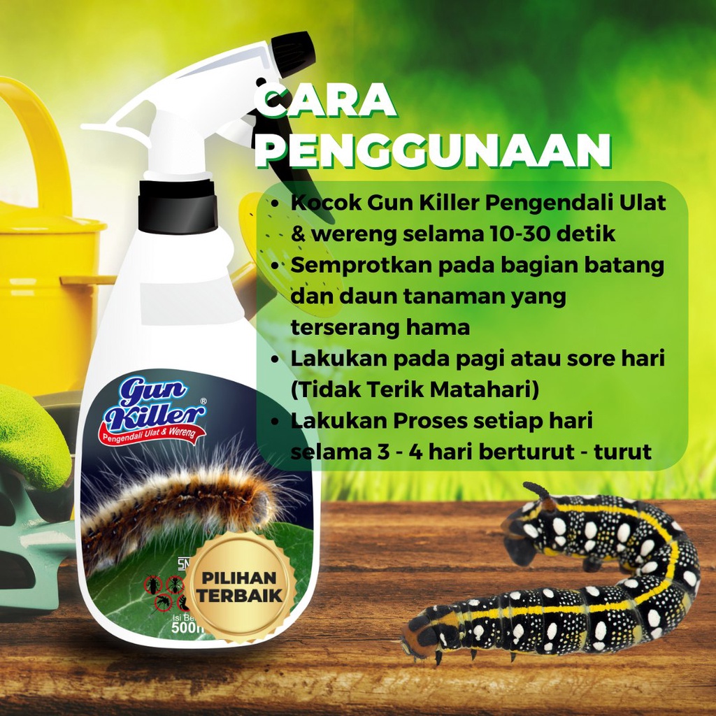 Pengendali Hama Tanaman Ulat Dan Wereng Ampuh Tinggal Semprot Pembasmi Ulat Wereng dan Sejenis Hama Penggangu Tanaman lainya Obat Cair Ulat Wereng 500ml