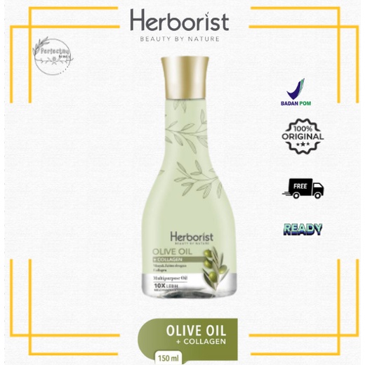 HERBORIST MINYAK ZAITUN+COLLAGEN OLIVE OIL 150ML BPOM