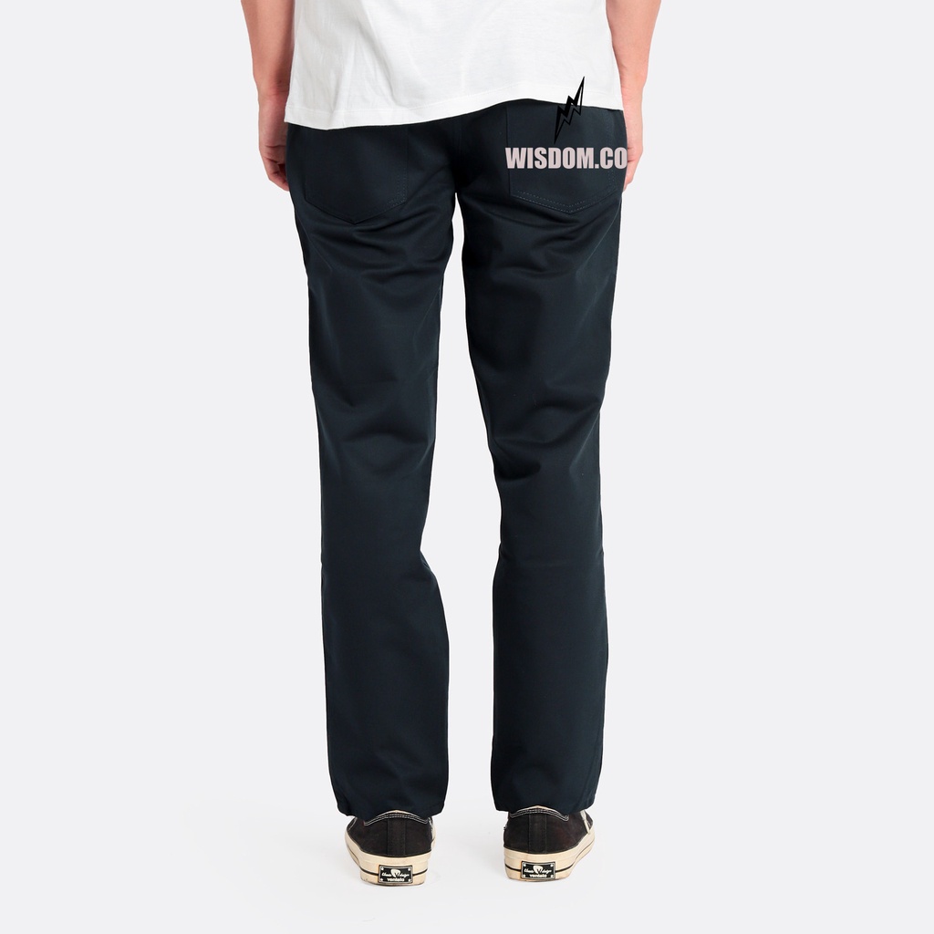 WISDOM Chino Straight Pants Reguler Fit walker Pants - Navy