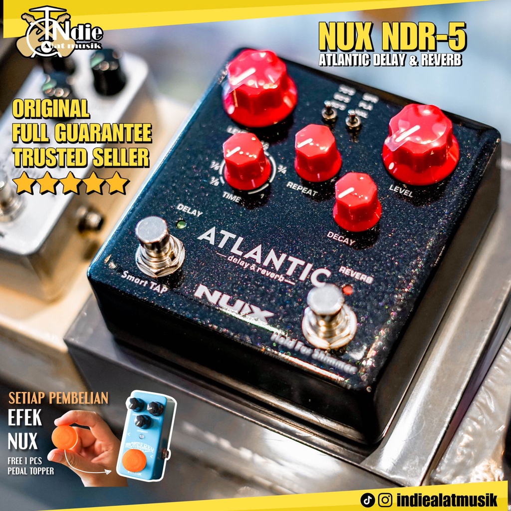 Efek Pedal Nux Delay Reverb Atlantic NDR5