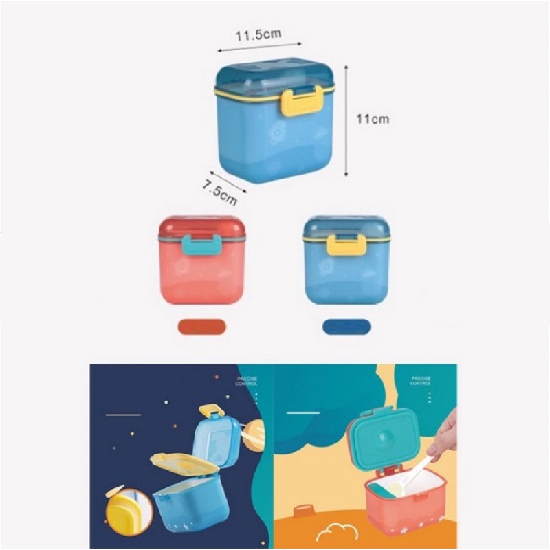 VnM001 | JIAYI Kotak Tempat Penyimpanan Susu Bubuk Bayi Portable Anti Tumpah / Baby Food Container BPA FREE / Tempat Susu Bubuk Traveling Bayi / Perlengkapan Bayi