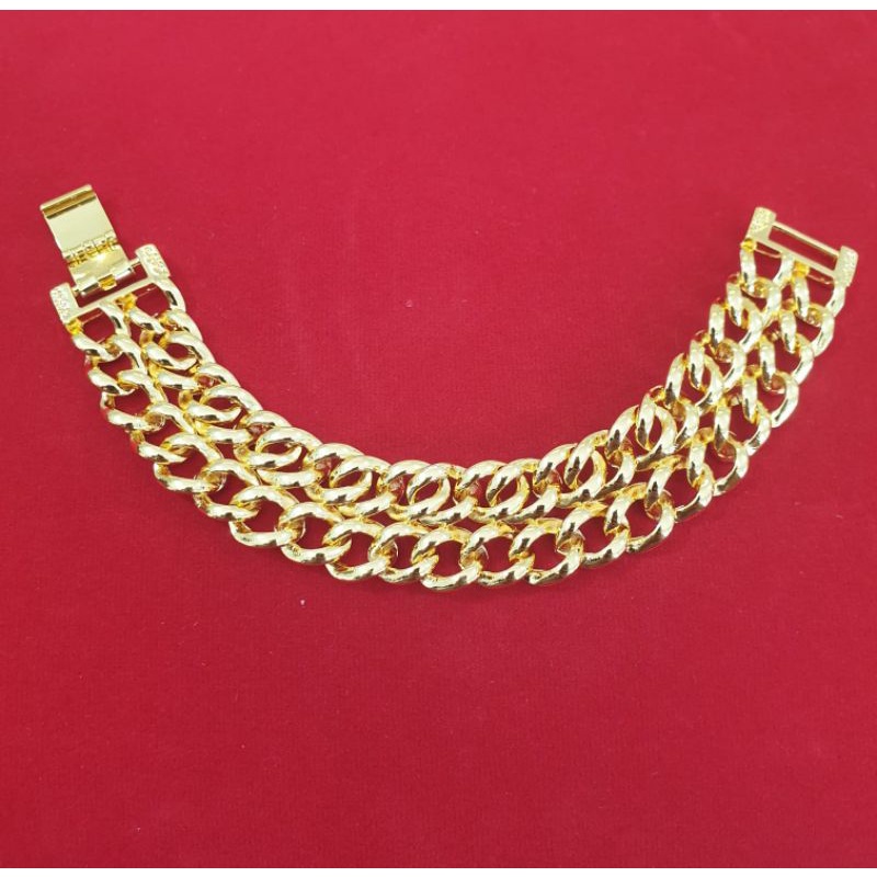 gelang lipan dua baris/gelang lipan dua layer/gelang lipan