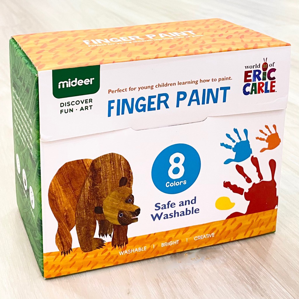 

Mideer Washable Finger Paint Non Toxic Hand Painting Cat Tangan Anak Bisa di Cuci Aman