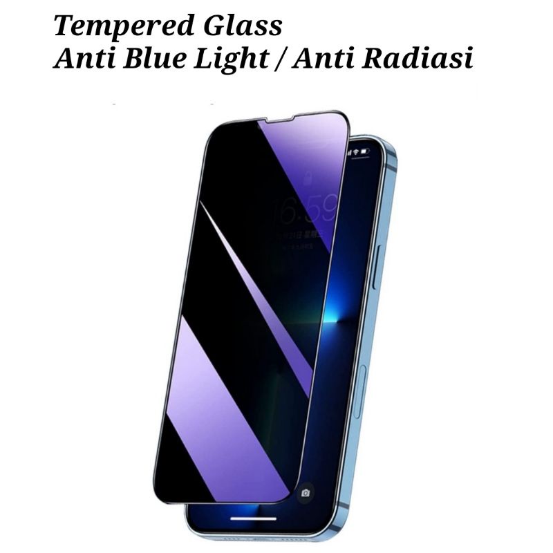 Tempered Glass Anti Blue Light Iphone 13 Mini 13 13 Pro 13 Pro Max 14 14 Plus 14 Pro 14 Pro Max Tempered Glass Anti Radiasi Full Layar