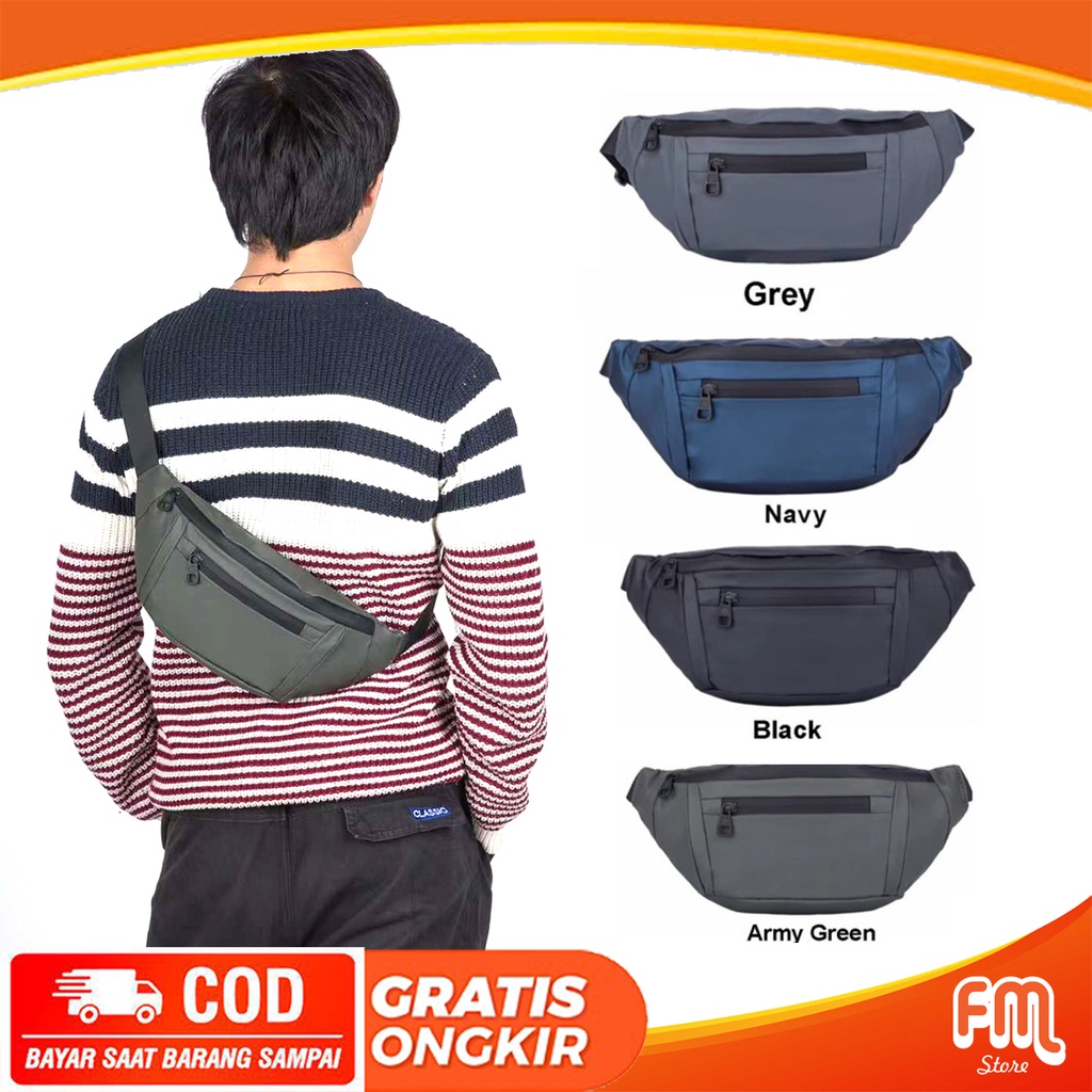 Waist Bag Pria Calvin K 1091 Import / Tas Selempang Pria Import Calvin