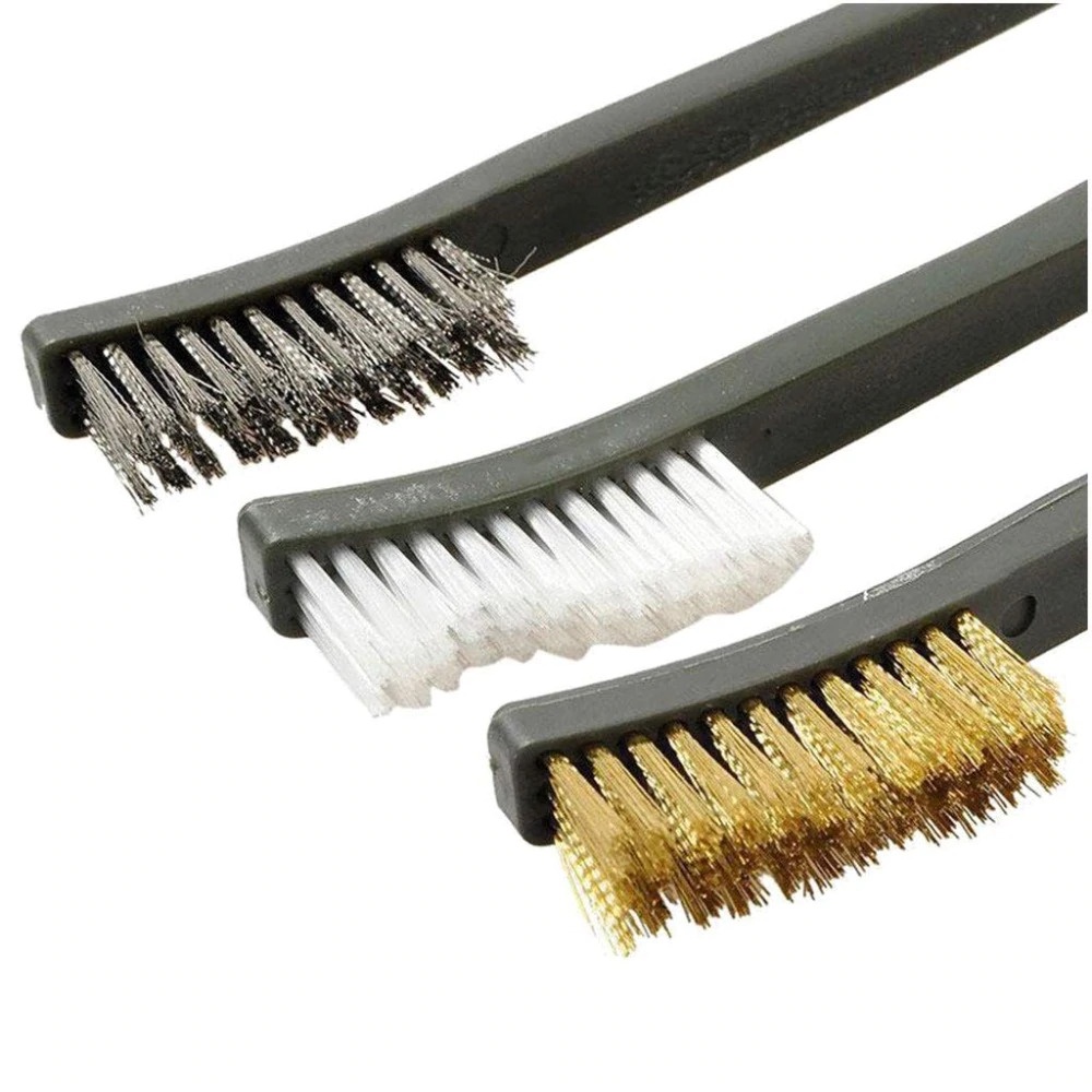 GV5 Cs Force Sikat Besi Steel Wire Brush 3 Pcs With Pick Set 4 Pcs Cs7 Black Or-i