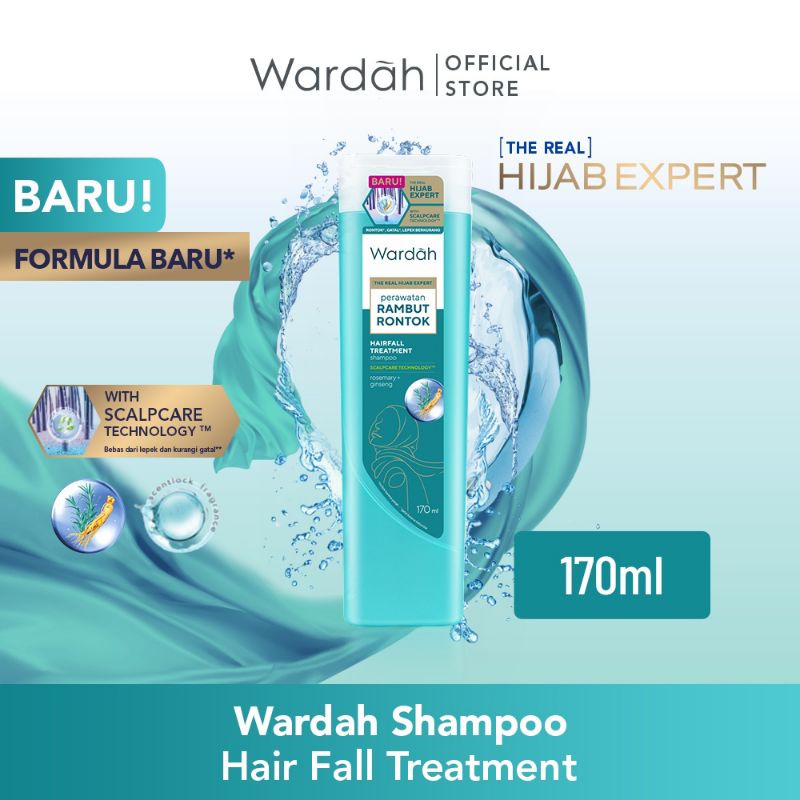 Wardah Shampoo &amp; Conditioner 170ml | Hairfall Treatment | Nutri Shine | Anti Dandruff | Daily Fresh