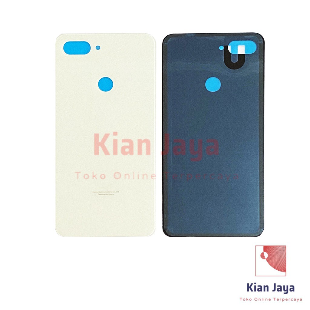 Backdoor Xiaomi Mi 8 Lite Back Cover Tutup Belakang Baterai Cassing Casing Backcase Original