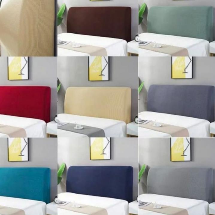 ♝ Cover bed HEADBOARD size 180cm/PENUTUP sandaran tempat tidur elastis ♪