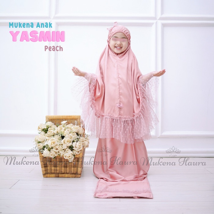 PROMO MUKENA ANAK 3 TAHUN YASMIN TAS SAJADAH MUKENA ANAK BALITA - PEACH, BALITA TERLARIS LUCU TERMUR
