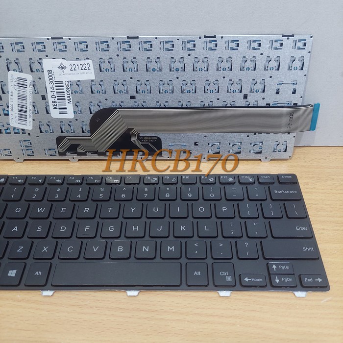 Keyboard Dell Inspiron 14-3000 14-3441 14-3442 14-5442 Series Hitam -HRCB