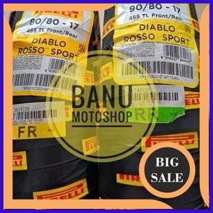sparepart Paket Pirelli Diablo Rosso Sport Uk 80-80 ring 17 & 90-80 ring 17 140ZZ3