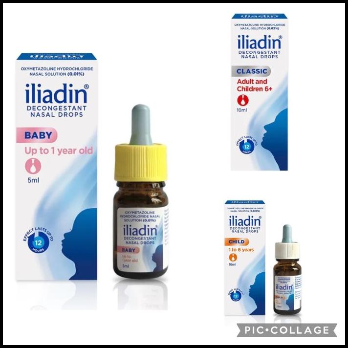 Iliadin Nasal Drops Baby Child Adult , Netherland-Singapore
