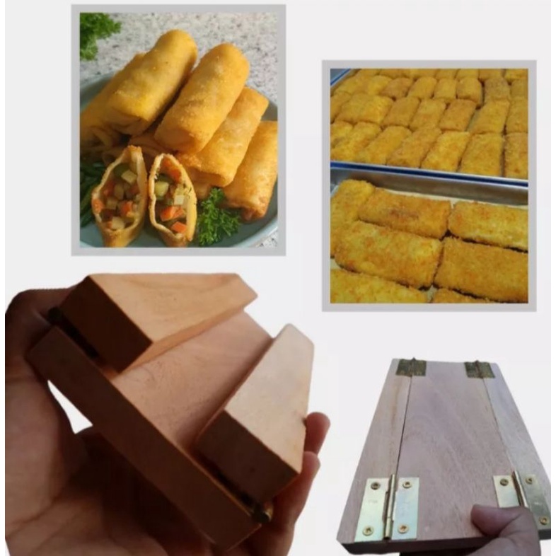 Papan lipat Risoles Dan Garpu Pencelup Pembuat Risol alat dapur serbaguna