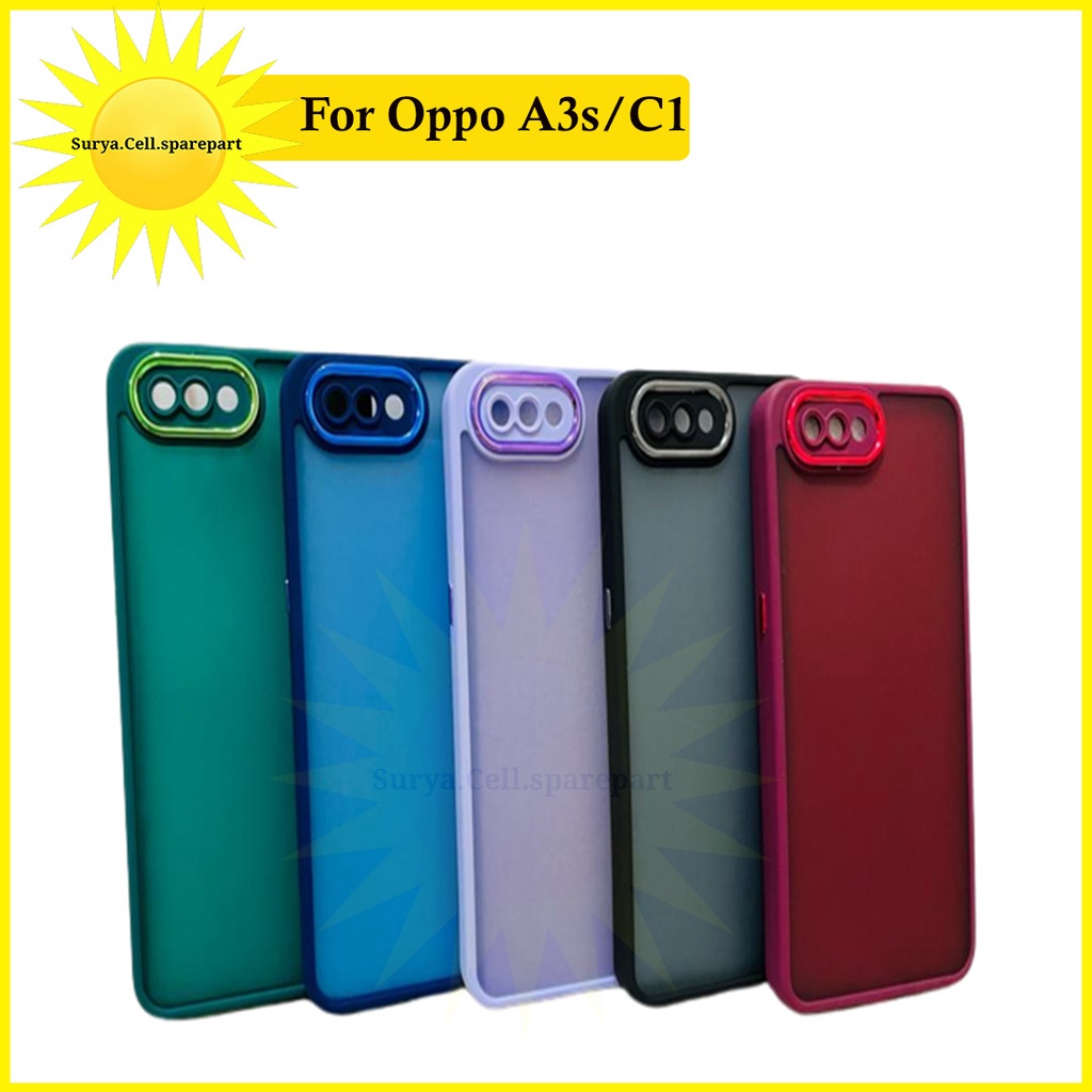 Case Premium Hybrid Chrome Oppo A3s Oppo F9 F9 Pro