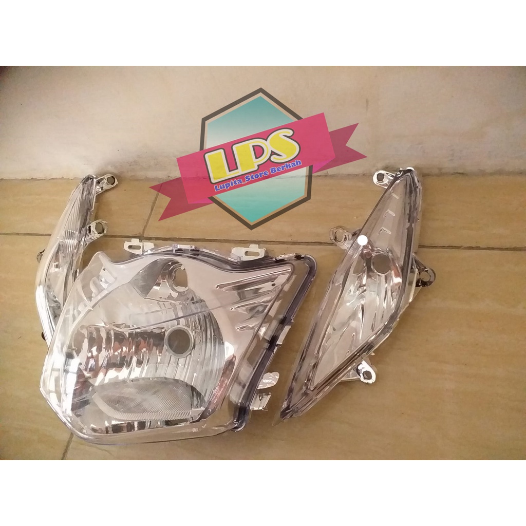 Paket Reflektor + Lampu SEN Depan Beat Karbu 2008-2012 Termurah