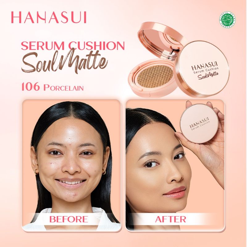 Hanasui Serum Cushion SoulMatte || Hanasui Serum Cushion SoulMatte || Hanasui Serum Cushion SoulMatte