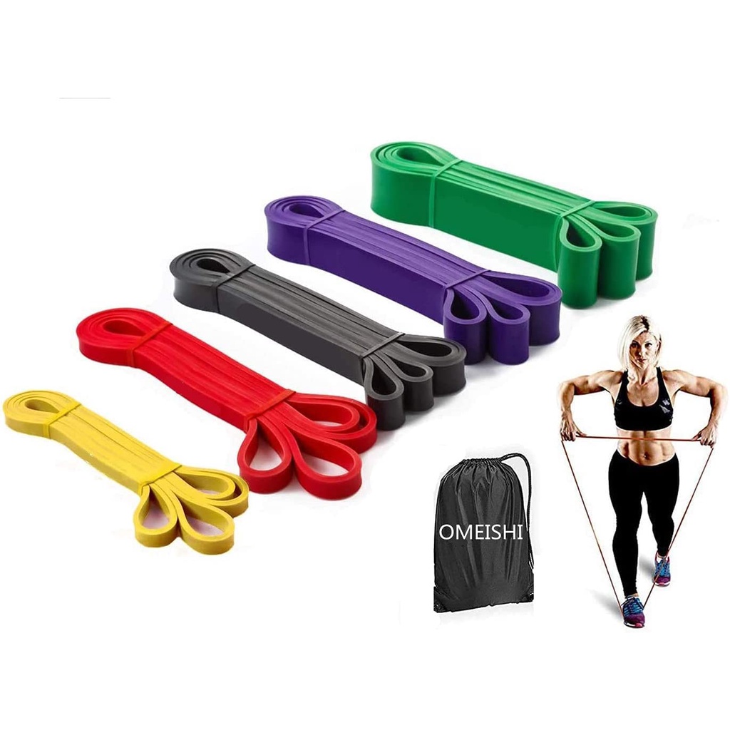 Tali Karet Fitness Resistance Band Power Band Stretching Gym Yoga Pull Up