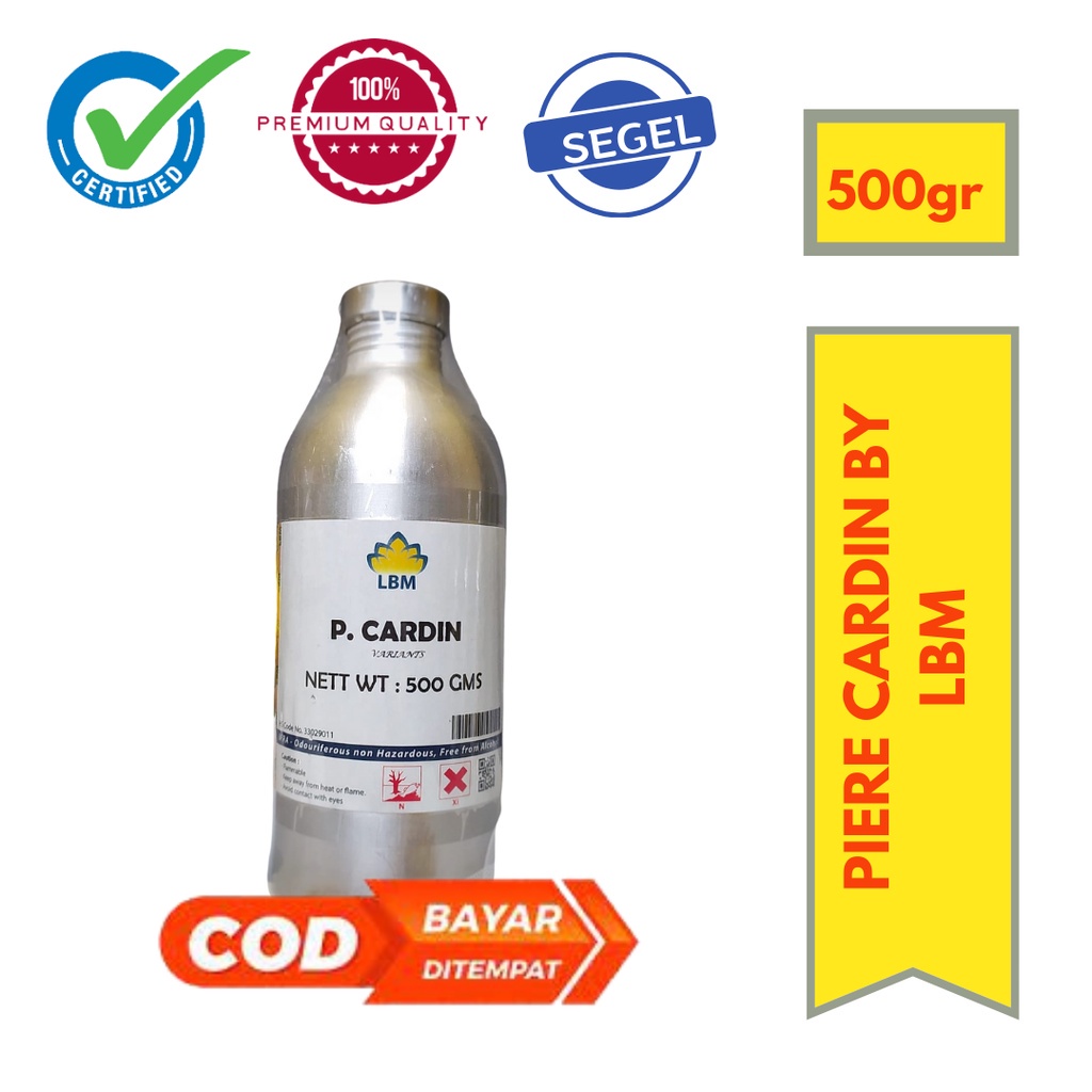 Bibit Parfum PIERRE CARDIN 500gr SEGEL by LBM FRAGRANCE  / MURNI - PARFUM WANITA - MINYAK WANGI REFI