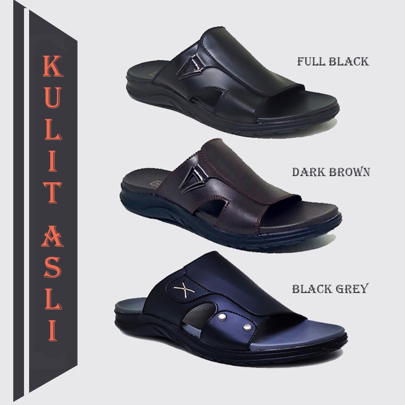 COLLECTION | Sandal Kulit Pria Ori Malkazio / Sendal Selop Kasual Formal