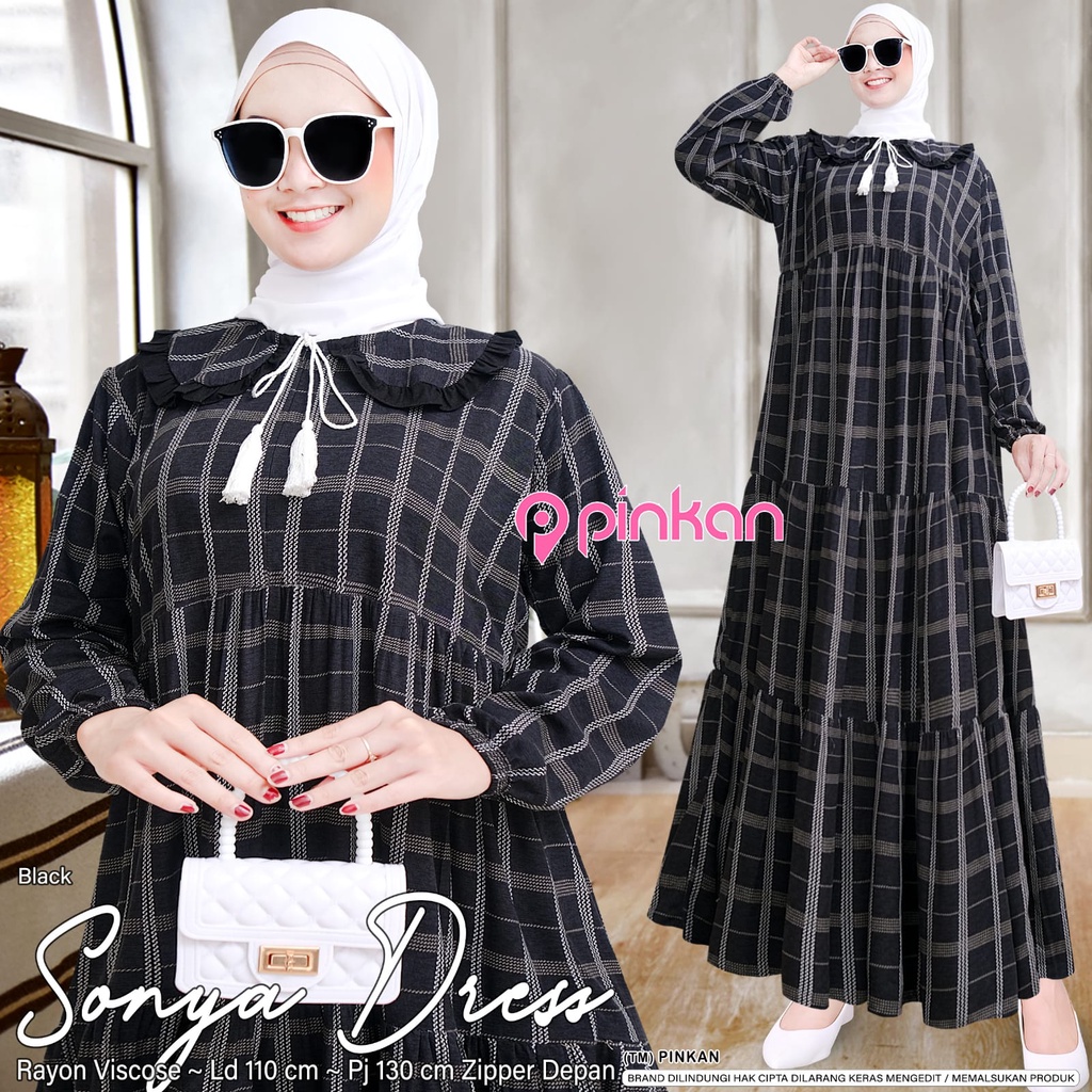 [FREE GIFT] NEW DRESS WANITA SONYA BY PINKAN