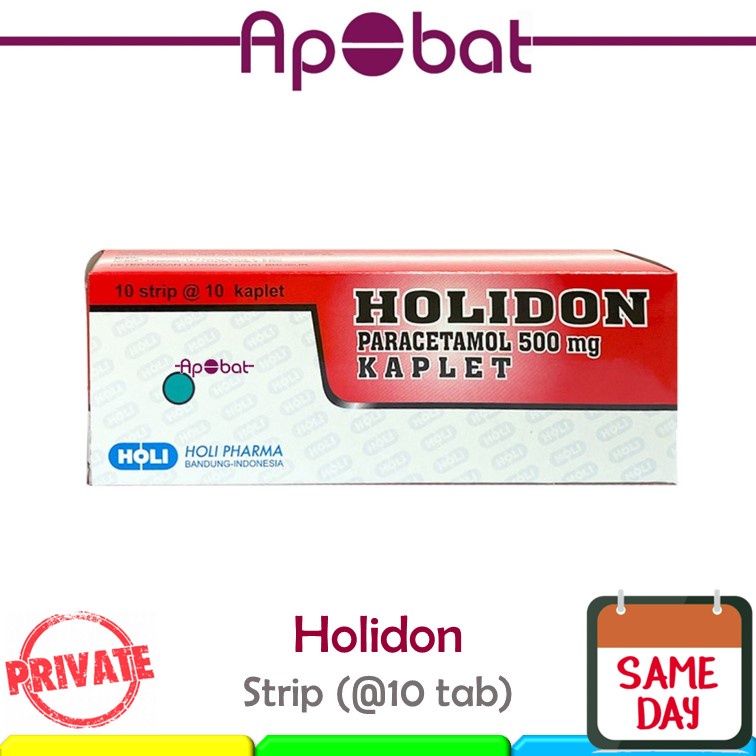 - ApObat - Holidon STRIP isi 10 Tablet Obat Panas Demam Nyeri Pusing Sakit Kepala Sakit Gigi Holi do