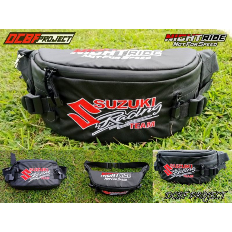 COD✅ WaistBag Tas selempang Suzuki Racing Team new Model Satria gsx smash nex satriafu