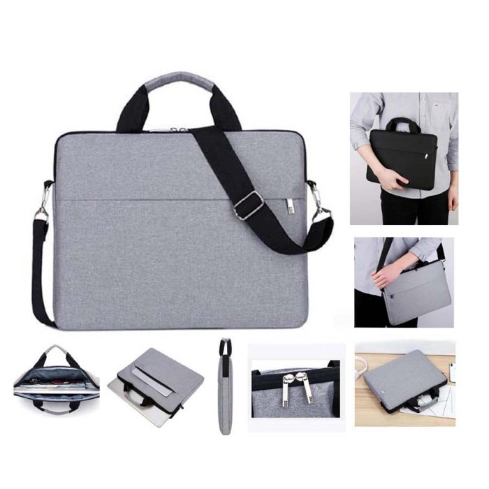Tas Laptop Selempang Sleeve Case Nylon Waterproof 14 inch