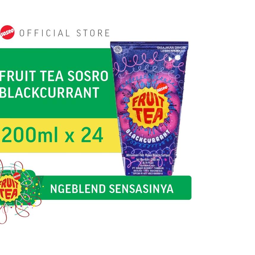 

☃ Fruit Tea Sosro BlackCurrant Genggam 200 ml isi 24 pcs ✲