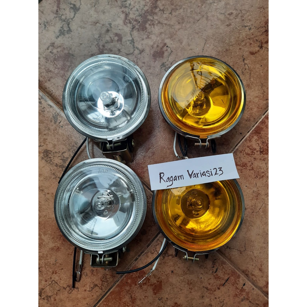 Lampu Tembak Kabut Bulat Lampu Sorot Foglamp Bulat Universal Motor Mobil