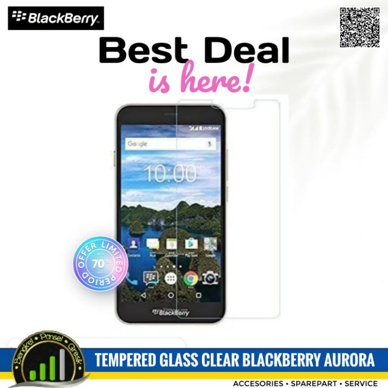 Tempered Glass Clear for Blackberry Aurora