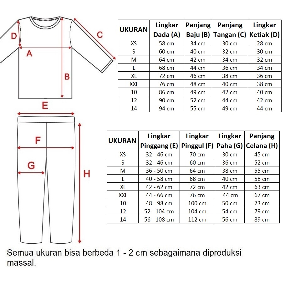 Hanamichi YATI.PP Setelan Piyama Anak Perempuan Lengan Panjang