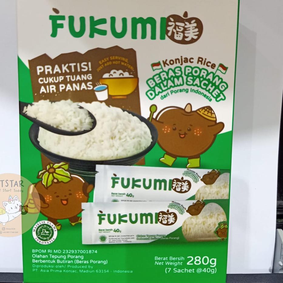 

✮ FUKUMI BERAS PORANG BOX SACHET (7x @40 gram) ✵