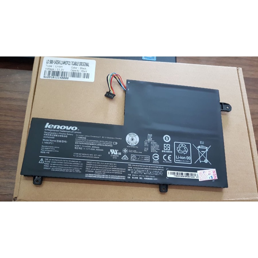 Baterai Original LENOVO FLEX 3 FLEX 4 500-14IBD 500-14ISK U41-70