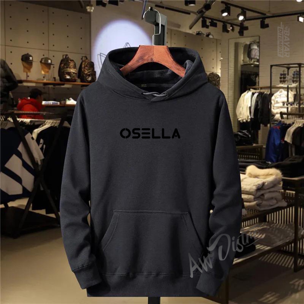 COD Hoodie Distro OSL Text Hitam Premium Quality Sweater Tulisan Jaket Cewek/ Cowok Kata-Kata Hoodie Sablon