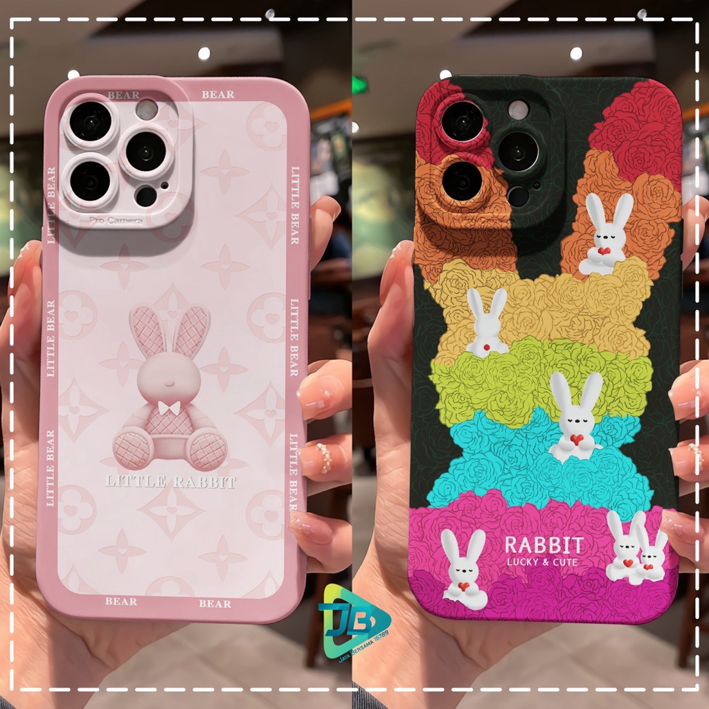 CUSTOM CASE SOFTCASE SILIKON PROCAMERA LITTLE RABBIT CUSTOM VIVO Y12 Y15 Y17 Y16 Y12S Y20 Y21S Y91 Y93 Y95 Y91C Y1S Y22 Y35 V25 V25E JB7310