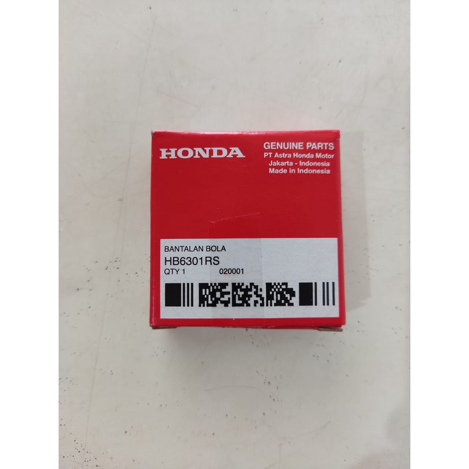 Laker Bearing Laher Bantalan Bola Honda 6301 ori HB6301RS TUTUP 1 SISI