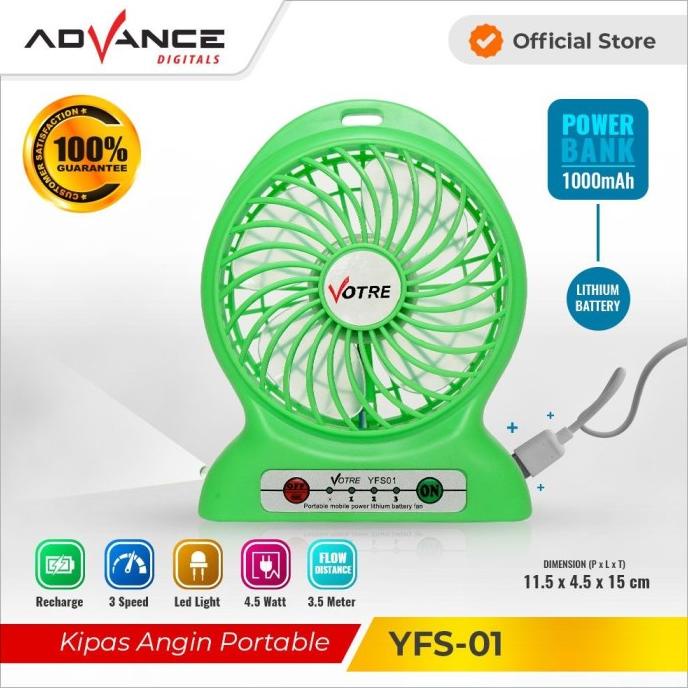 Votre Kipas Angin Mini Portable + powerbank YFS01