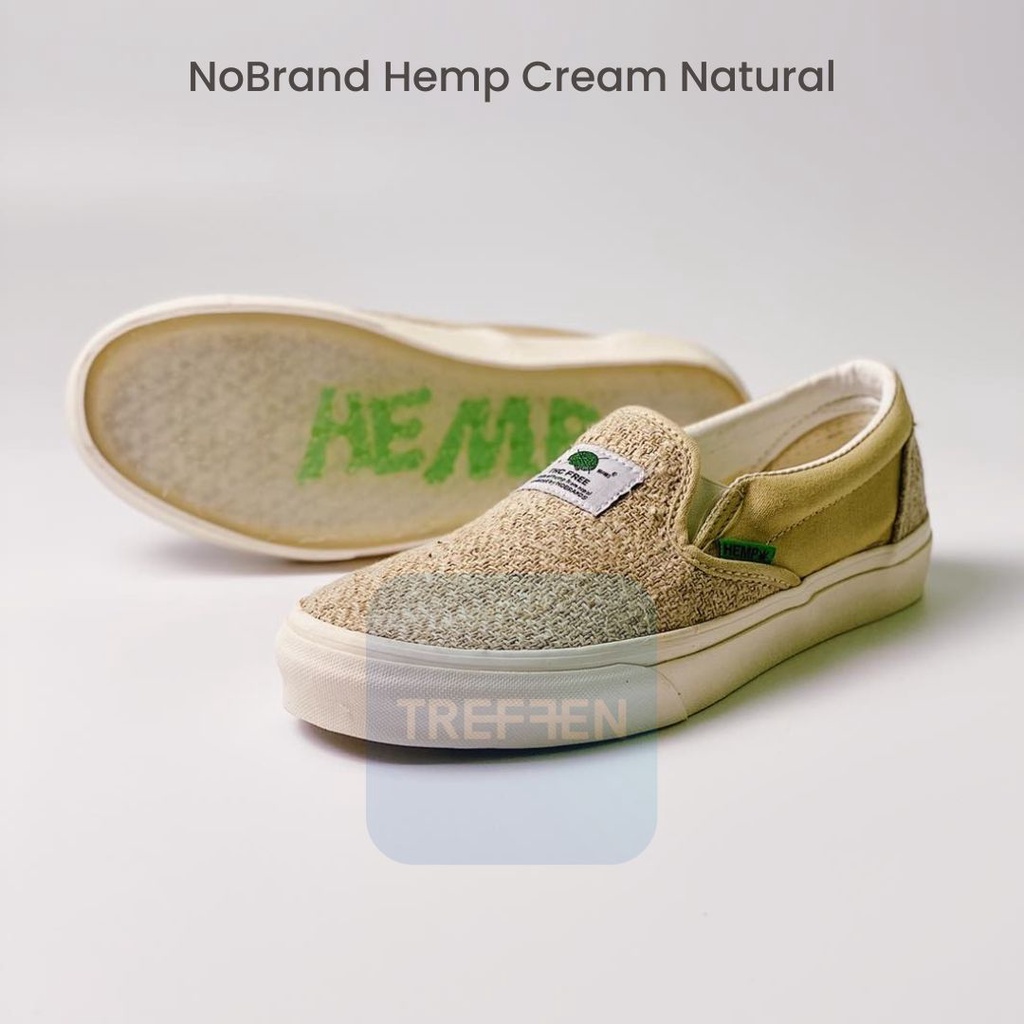 Sepatu NoBrand Hemp Cream Natural