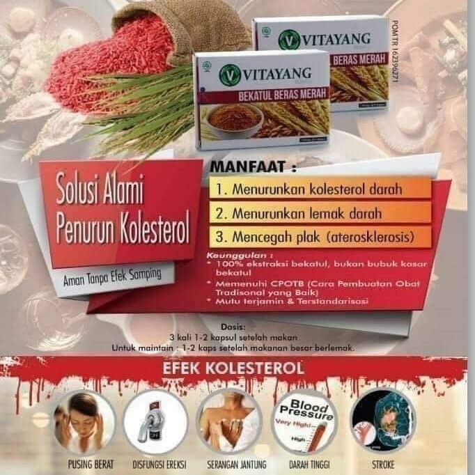 

Vitayang Bekatul Beras Merah penurun BBM kolesterol + langsing alami