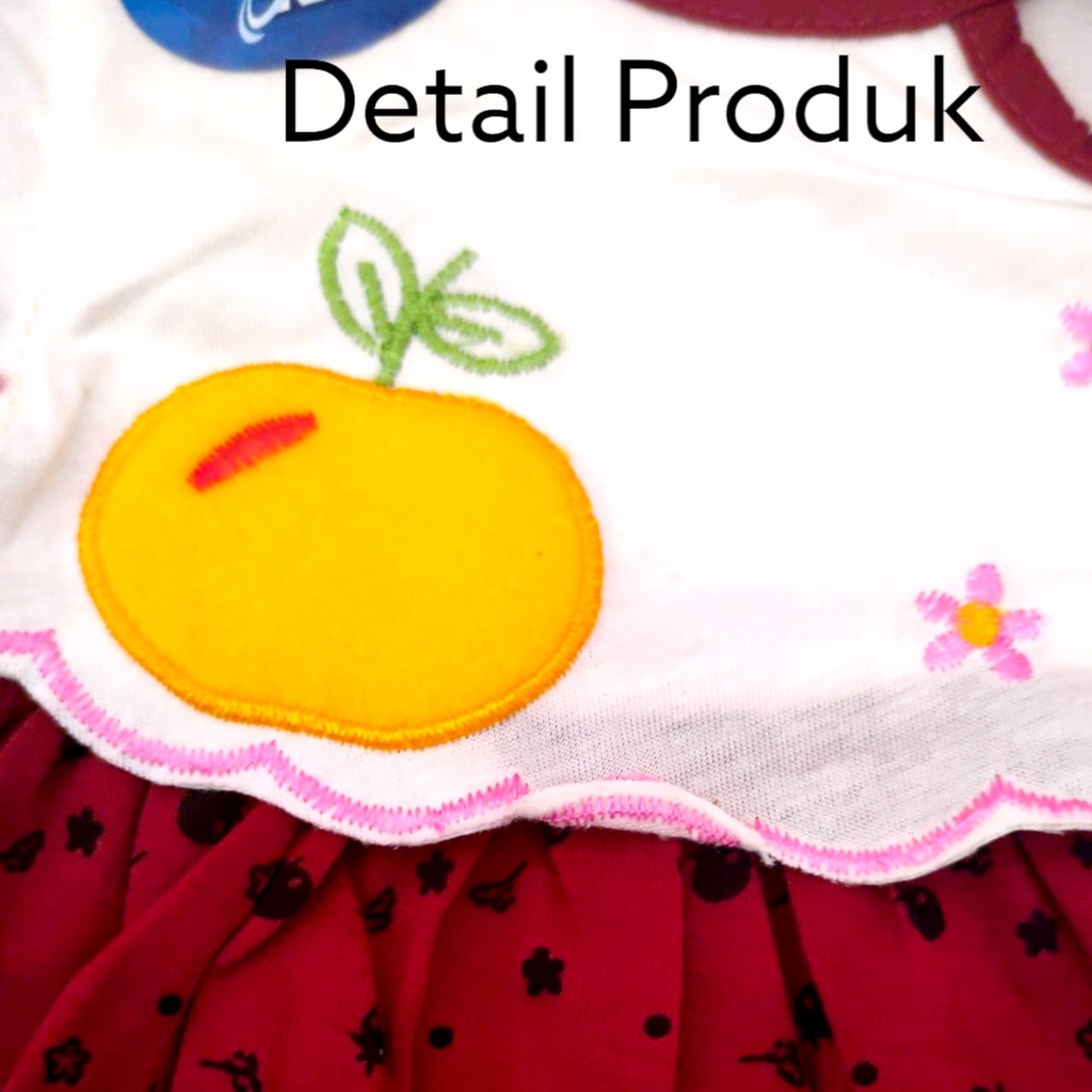 Dress Baju Bayi Perempuan dan SAKU Rok Bayi Dress Jeruk Newborn Setelan Rok Baju Bayi Set Anak Setelan Dress Bayi Ada Tali