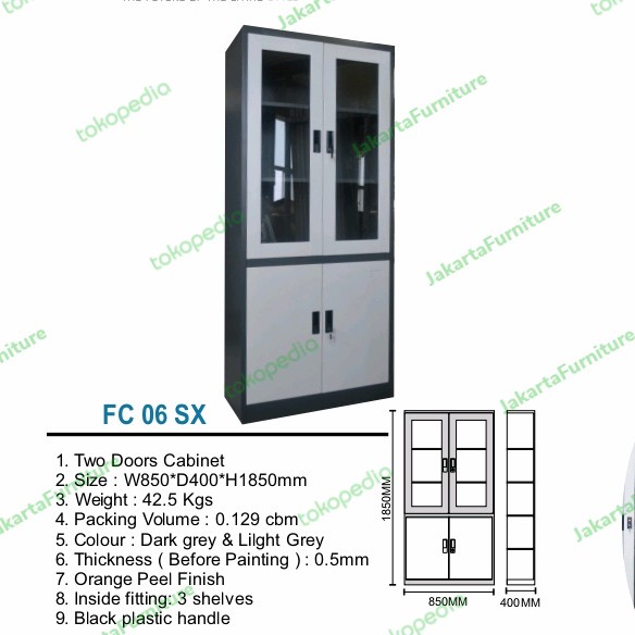 

Lemari Arsip Besi Pintu Swing Kaca Dan Panel Empt Star Seller